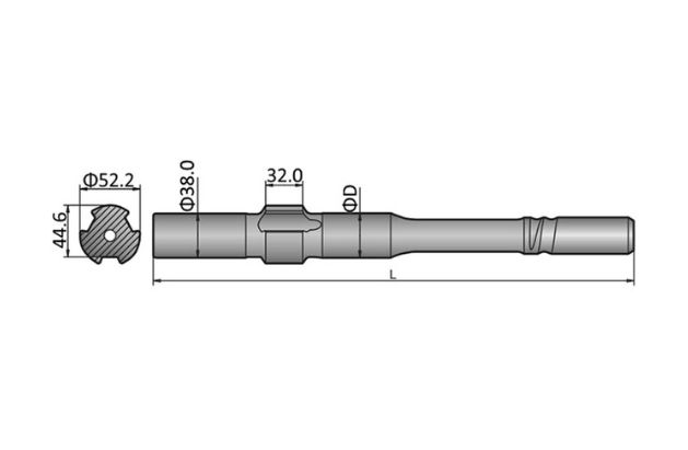 Epiroc COP125, COP130, COP131 Shank Adapter