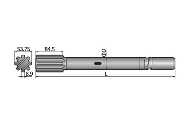 Epiroc COP1440, COP1550, COP1638, COP1838, COP2238 Shank Adapter