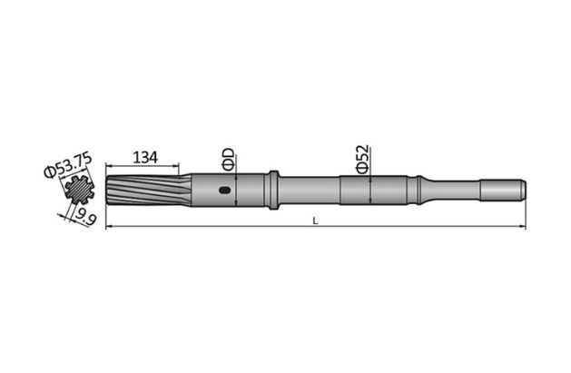 Epiroc COP1840EX Shank Adapter