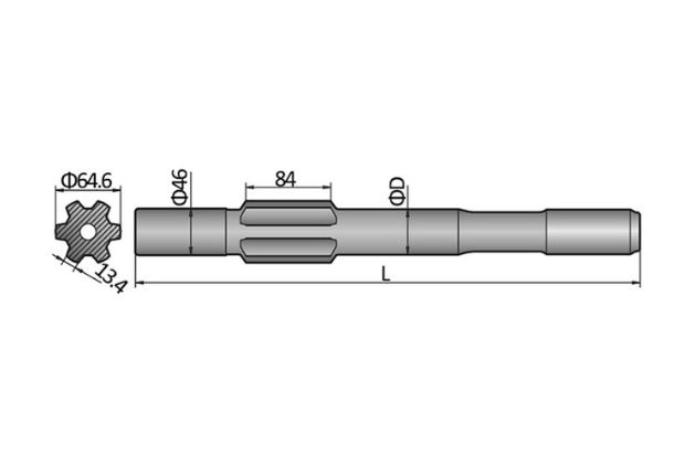 Ingersoll Rand YH 65,YH 70 Shank Adapter