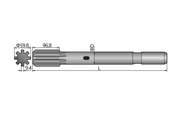 Montabert HC 109 Shank Adapter