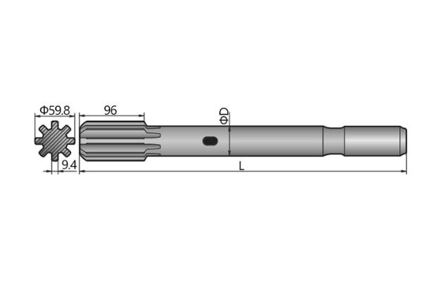 Montabert HC 110 Shank Adapter