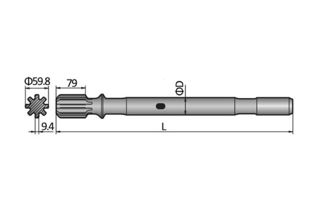 Montabert HC 95 Shank Adapter