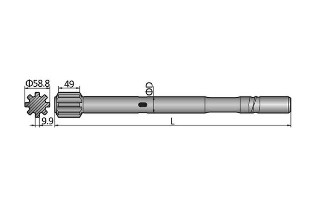 HL500, HL510 Shank Adapter