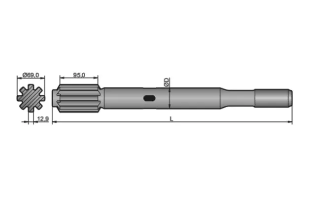 HL650, HL700, HL710, HL710 PE, HL710S PE, HL/HF810T, HL/HF820T, HL/HF810T PE, HL/HF820T PE, HL810ST, HL820ST Shank Adapter