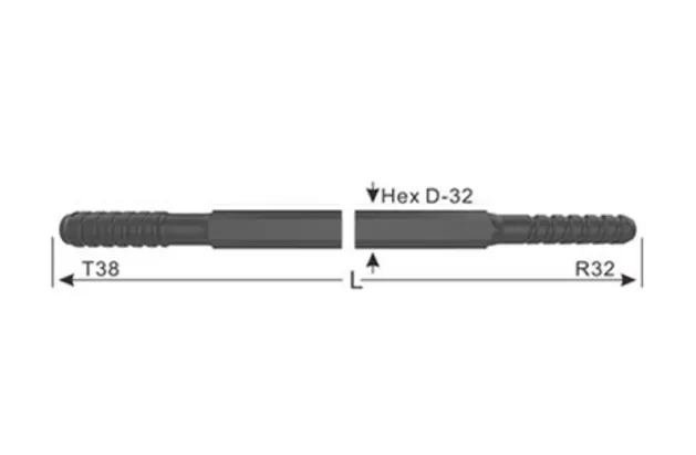 T38 - R32 Drifter Rod